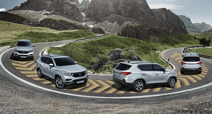 Nuevo SsangYong Rexton 2018 sistemas de seguridad en carretera